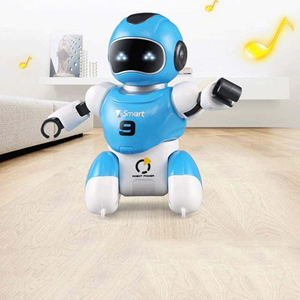 ربات اسباب بازی کنترلی فوتبالیست تک عددی آبی Smart Soccer Robot with Remote Control - Blue -اسباب بازی